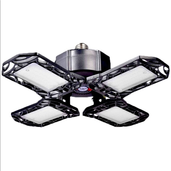 Other - 120W Deformable LED Garage Light, E27 Shop Lights Ceiling Light 6000k Warehouse